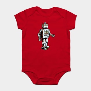 Retro Robot Baby Bodysuit